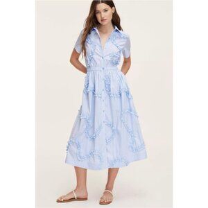 kate spade x Target Ribbon Short Sleeve Midi Shirtdress Size XS NWT